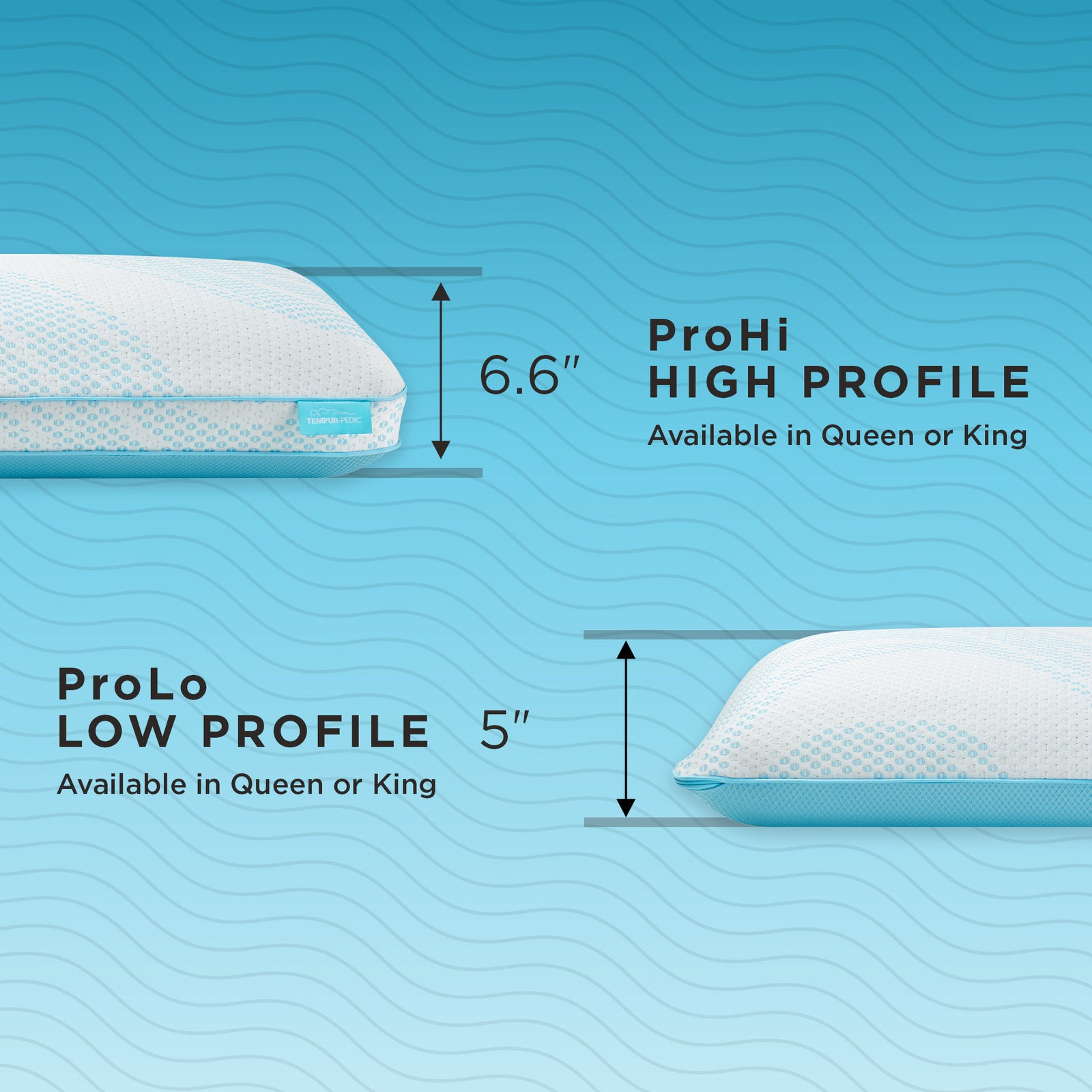 Tempur-Cloud ProHi Memory newest Foam Medium Support Pillow (Queen)