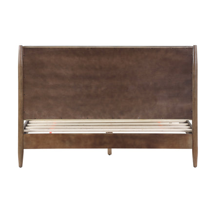 Infinity Del Mar Upholstered Platform Walnut Bed