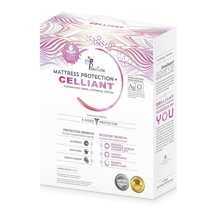 PureCare Celliant 5-Sided Mattress Protector - Twin