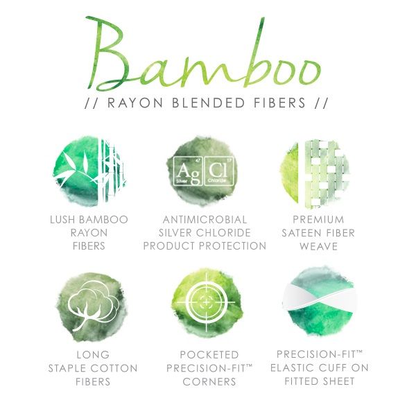 PureCare Elements Bamboo Sheets  Bamboo Rayon Fiber Sheet Sets – Pure  Comfort